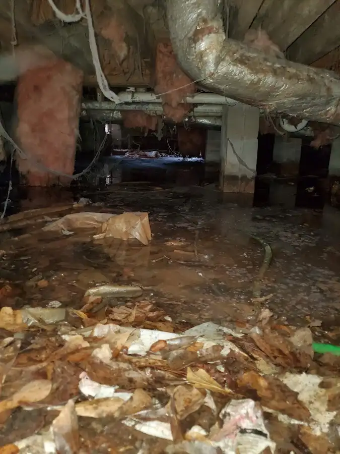 Crawl space flood assessment for Commercial Water Damage Restoration in Sioux City